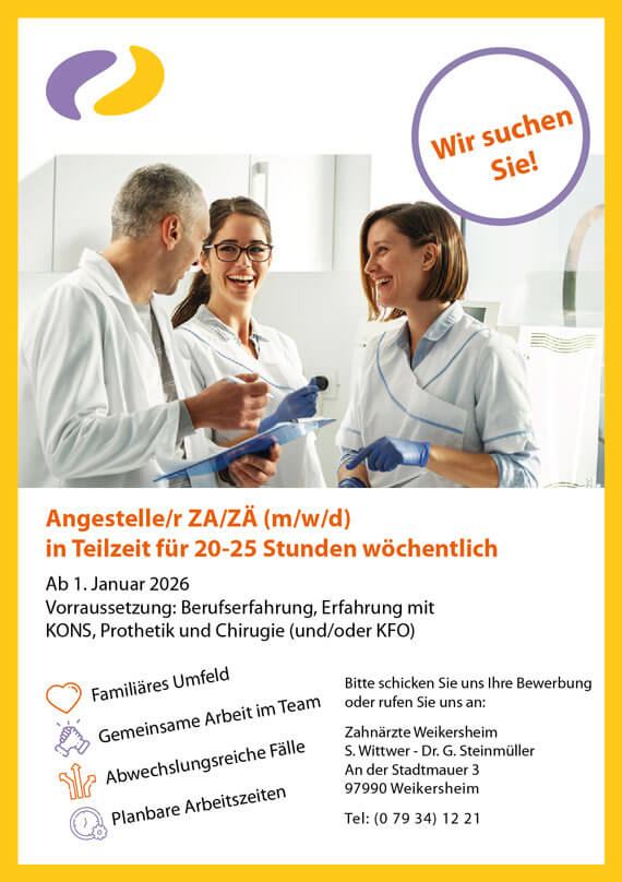 wir suchen dich zahnaerzte weikersheim zahnarzt