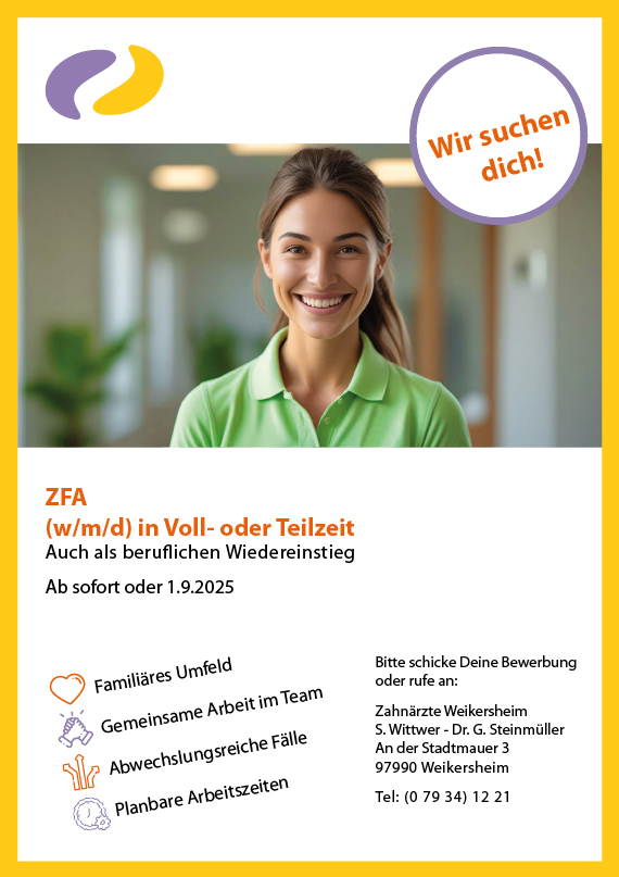 wir suchen dich zahnaerzte weikersheim zahnarzt 